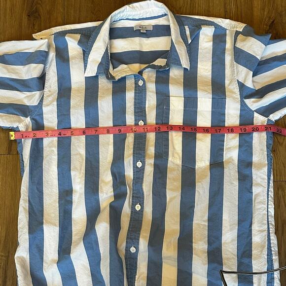 Rails Arlo Rue Stripe Blue & White Button-Up Shirt Women’s Size M - Picture 9 of 9